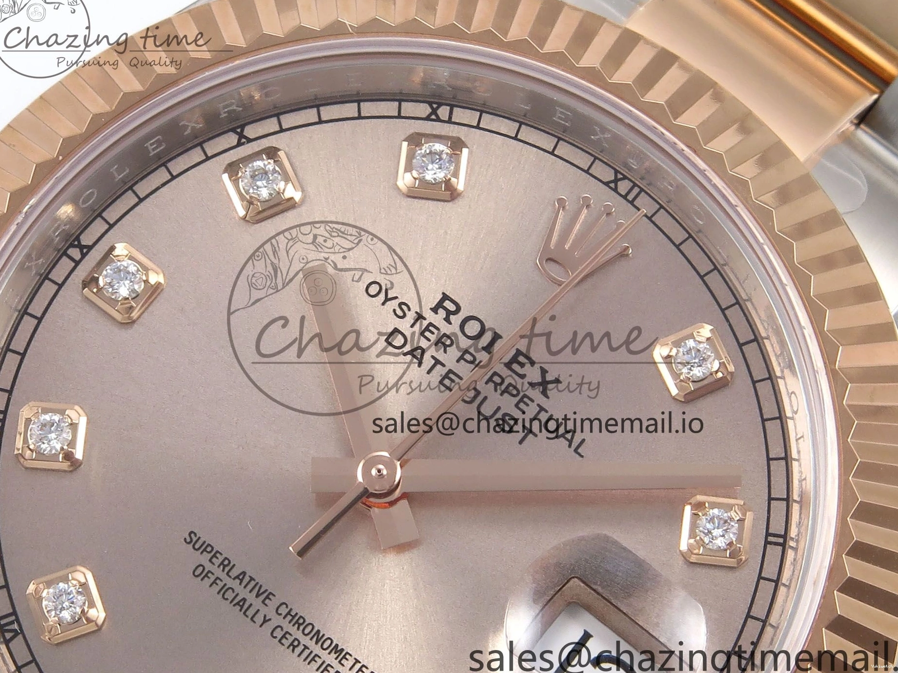 1:1 126331 Bracelet RG 904L DateJust Oyster SH3235（Gain on SS RG 41 Best Edition Steel Weight） Diamonds Dial ARF 0414